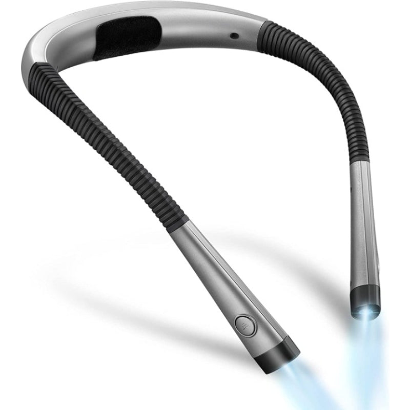 LED Nackenleselampe, Buchlicht zum Lesen im Bett, 3 Farben, 6 Helligkeitsstufen, biegbarer Arm, wiederaufladbar, langlebig, perfekt zum Lesen, Stricken, Campen, Reparieren