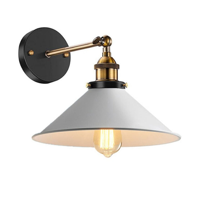 Weiß Industriell Vintage Wand Sconce Licht