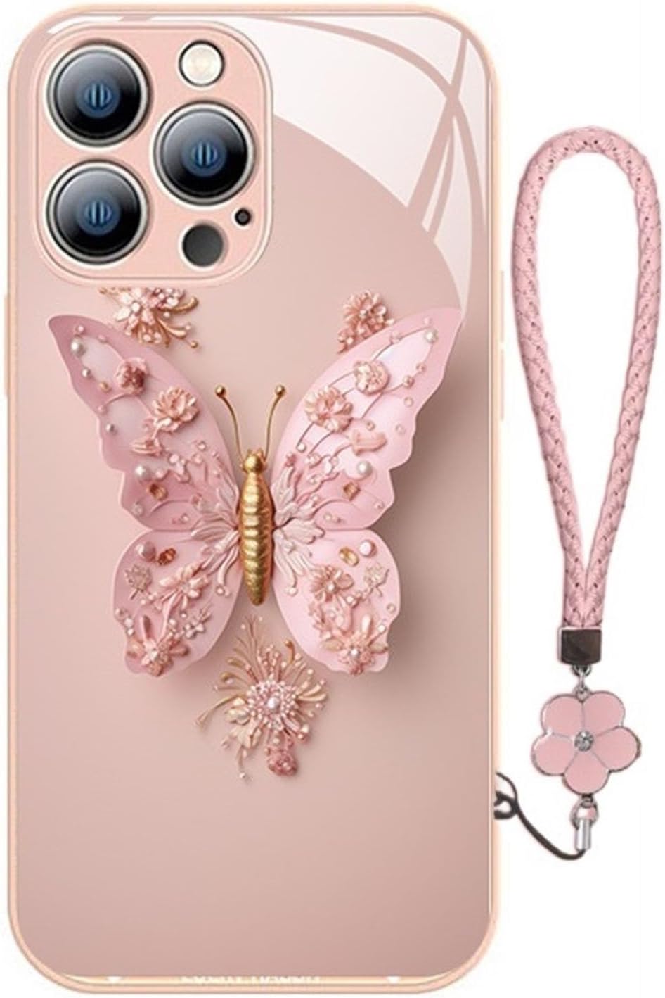 Frendorf | 3D-Schmetterlingsglas für iPhone | Eleganter Schutz in 3D | 1+1 GRATIS