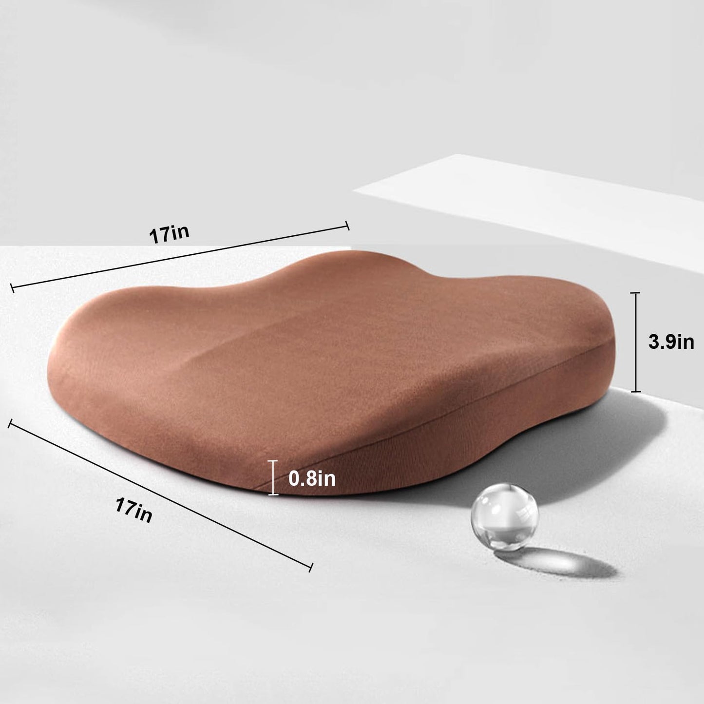 Frendorf | Autokissen BoostSit – Ergonomisches Sitzkissen mit Memory-Schaum