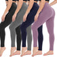 4er-Pack Hochtaillierte Kompressionsleggings