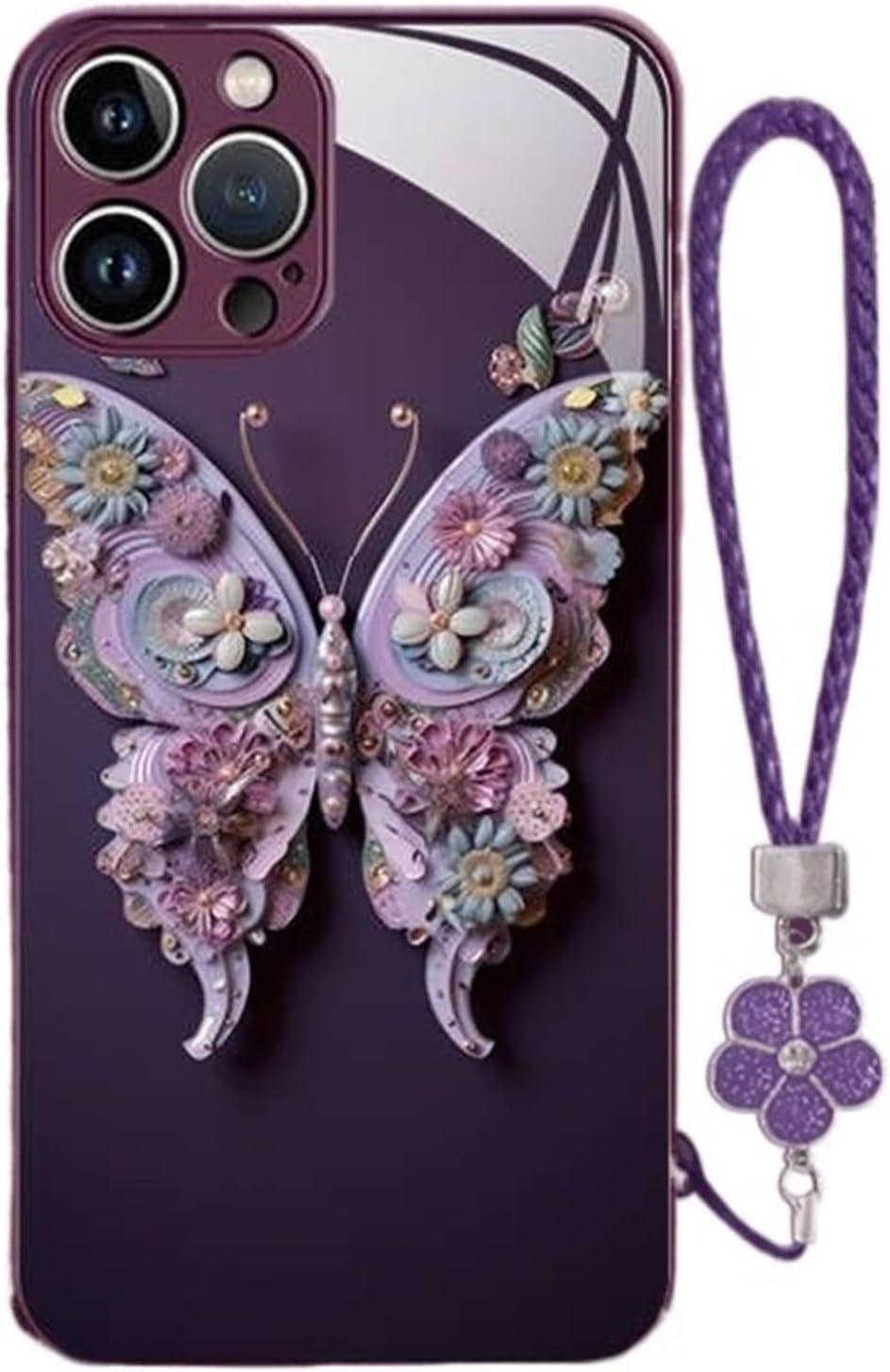 Frendorf | 3D-Schmetterlingsglas für iPhone | Eleganter Schutz in 3D | 1+1 GRATIS