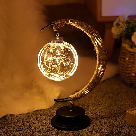 Frendorf | LunarGlow Magische Mondlampe | LED Stimmungslicht | 3D-Druck Design | Dekorative Beleuchtung für Zuhause