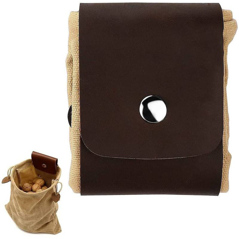 Frendorf | Dimoohome™ Leder- und Canvas-Buschcraft-Tasche