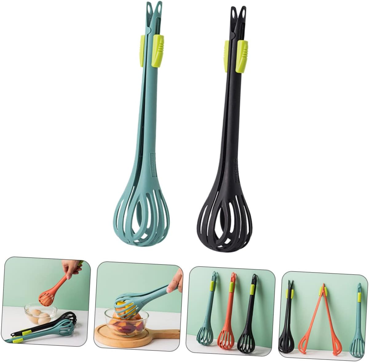 Frendorf | 2 Stück Nylon Küchenzange Schneebesen Mixer