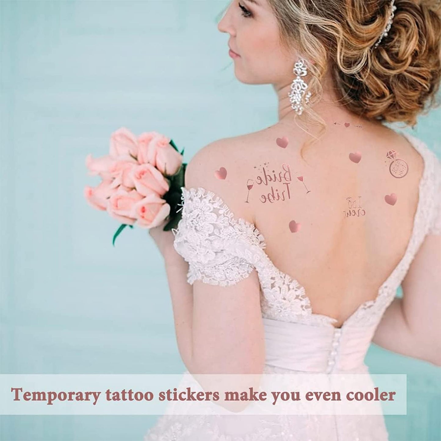 Frendorf | Rose Gold Krone, Schärpe und Schleier Set - Elegante Braut-Zu-Sein Accessoires für Junggesellenabschiede, Brautpartys und Hochzeiten - Stilvoll, Komfortabel und Perfekt zum Feiern der Braut in Stil