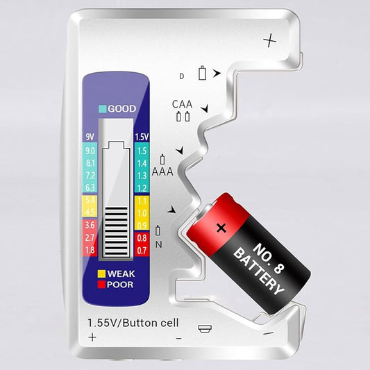 Frendorf |  VoltTest – Schnelltest für AA, AAA, 9V & Knopfzellen