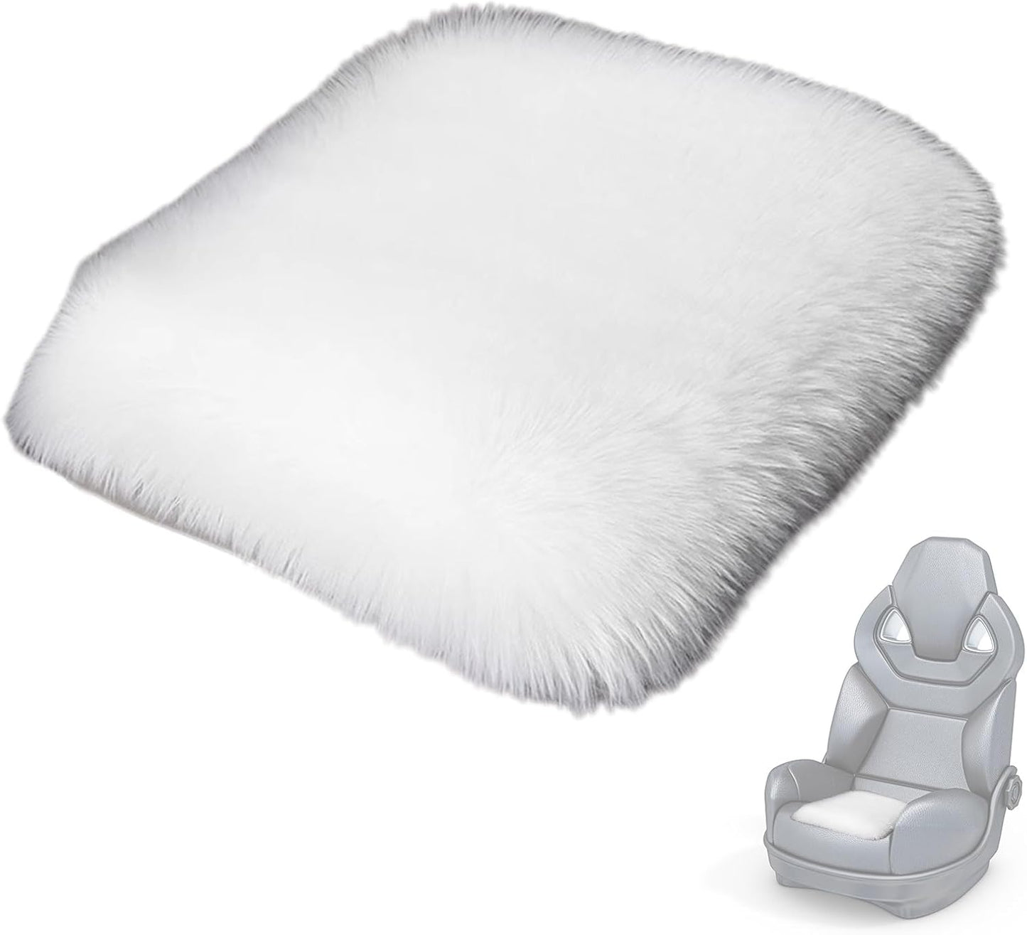 Frendorf | 35×35cm echte Lambswool Stuhlkissen – weiches und luxuriöses Sitzkissen, aus echter Wolle für Wärme und Komfort, atmungsaktiv und langlebig, perfekt für Esszimmerstühle, Bürositze oder Wohnkultur, erhältlich in mehreren Stückzahlen.