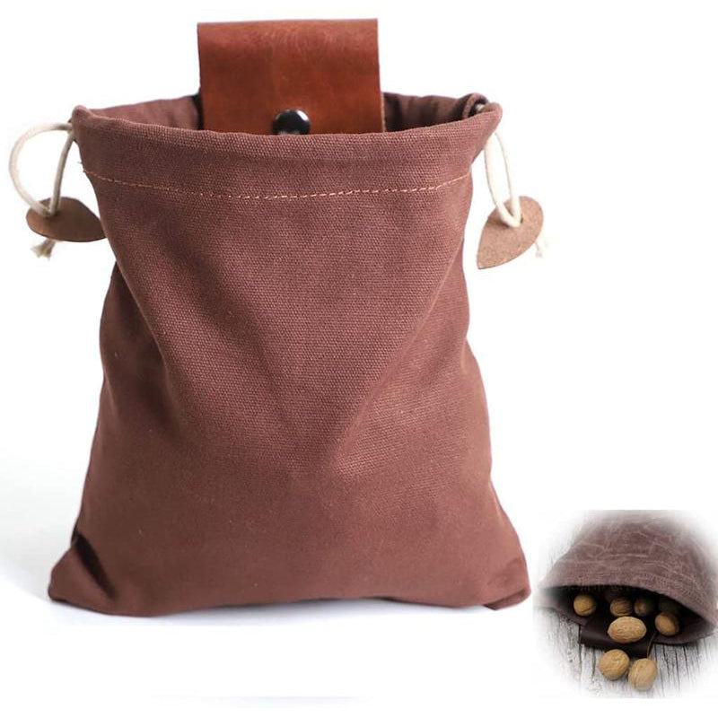 Frendorf | Dimoohome™ Leder- und Canvas-Buschcraft-Tasche