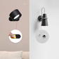 LED Wandleuchten, Wandmontierte Lampen mit wiederaufladbarem batteriebetriebenem 3 Farbtemperaturen & 3 Helligkeitsstufen 360° drehbare magnetische Kugel, kabellose Wandleuchten für Studium Lesen Nachttisch
