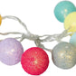 Frendorf | 10 LED Candy Ball Lichterkette - Farbige und Festliche Dekorationslichter für Partys, Feiertage und Wohnkultur - Batteriebetrieben, Energieeffizient und Perfekt für Innen- und Außenbereich