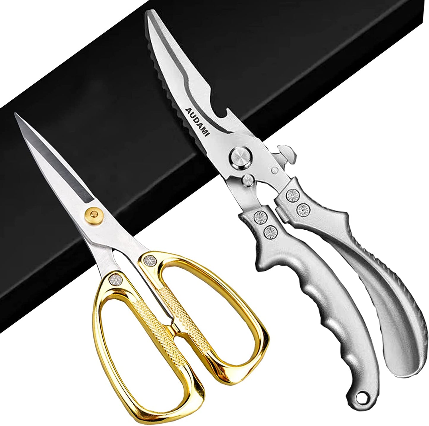 Frendorf | Küchen-Scheren Schwerlast-Küchenscheren-Set 2-Pack, Geflügelscheren Schwerlast-Profischnell