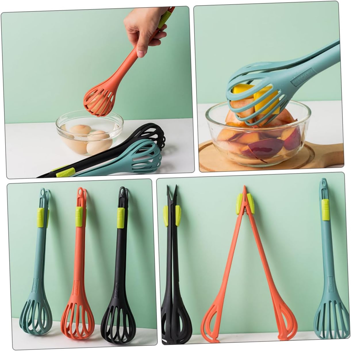 Frendorf | 2 Stück Nylon Küchenzange Schneebesen Mixer