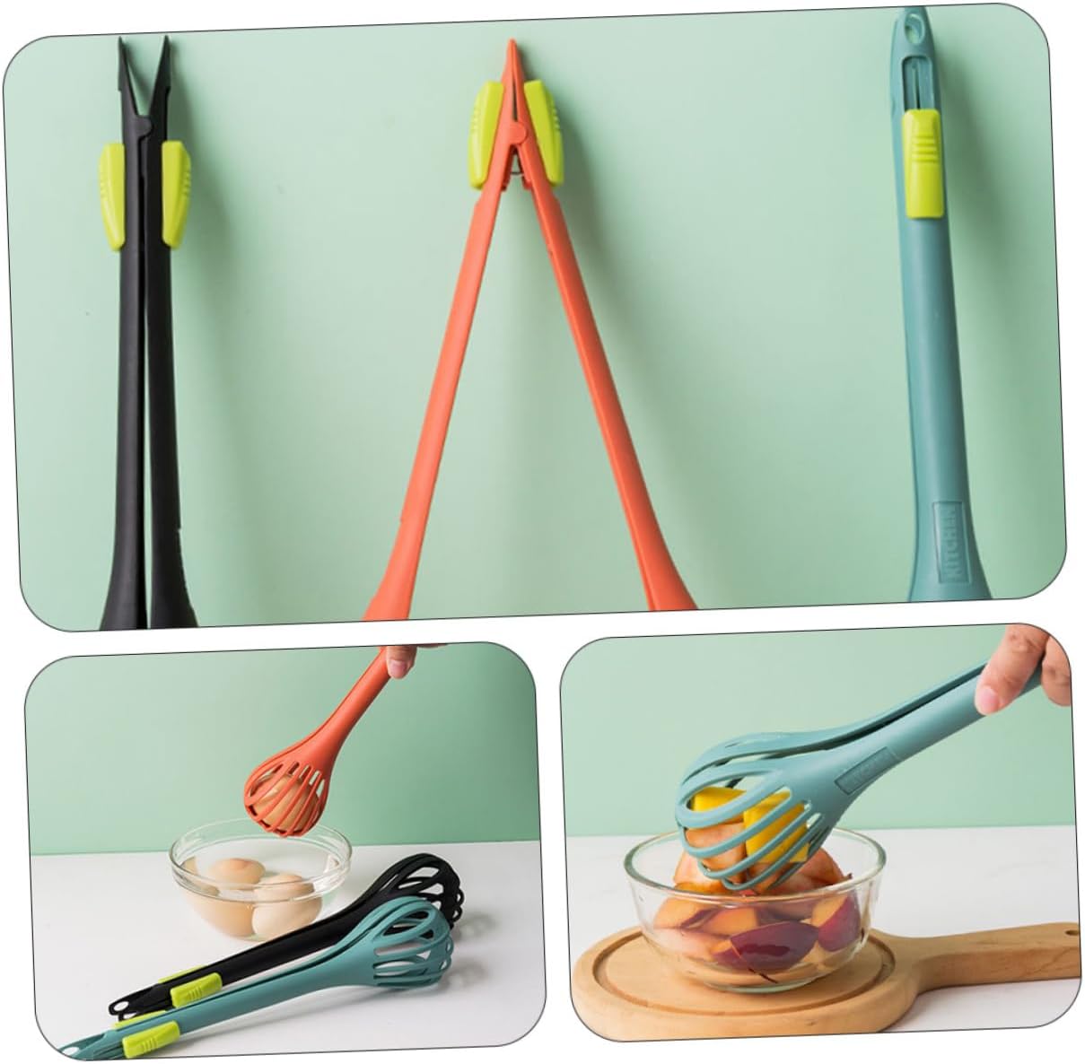 Frendorf | 2 Stück Nylon Küchenzange Schneebesen Mixer