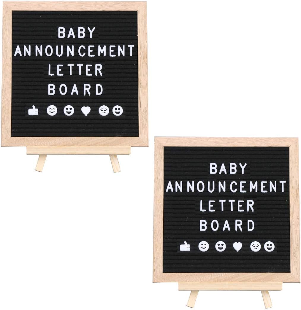 Frendorf | Schwarzes Filzmenü-Buchstabenbrett 25,4x25,4cm - Kompaktes und stilvolles Buchstabenbrett zum Anzeigen von Menüs, Zitaten oder Nachrichten - Ideal für Restaurants, Cafés oder Wohnkultur mit anpassbaren Buchstaben