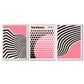 Set aus 3 Bauhaus Pink Modernen Gerahmten Kunstdrucken