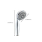 Frendorf | Modernes Stil Rund Handheld Dusche Badezimmer Metall Wandmontierte Hand Dusche