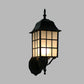 Frendorf | 1-Wandlamp Sfeervolle Rastervorm Aluminium Wandgemonteerde Verlichting met Frosted Glas Kap in Zwart