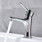 Frendorf | Basic Metall Waschbecken Wasserhahn Silber Badezimmer Wasserhahn mit Hebelgriff