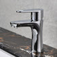 Frendorf | Basic Metall Waschbecken Wasserhahn Silber Badezimmer Wasserhahn mit Hebelgriff