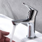 Frendorf | Basic Metall Waschbecken Wasserhahn Silber Badezimmer Wasserhahn mit Hebelgriff