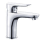 Frendorf | Basic Metall Waschbecken Wasserhahn Silber Badezimmer Wasserhahn mit Hebelgriff