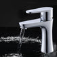 Frendorf | Basic Metall Waschbecken Wasserhahn Silber Badezimmer Wasserhahn mit Hebelgriff