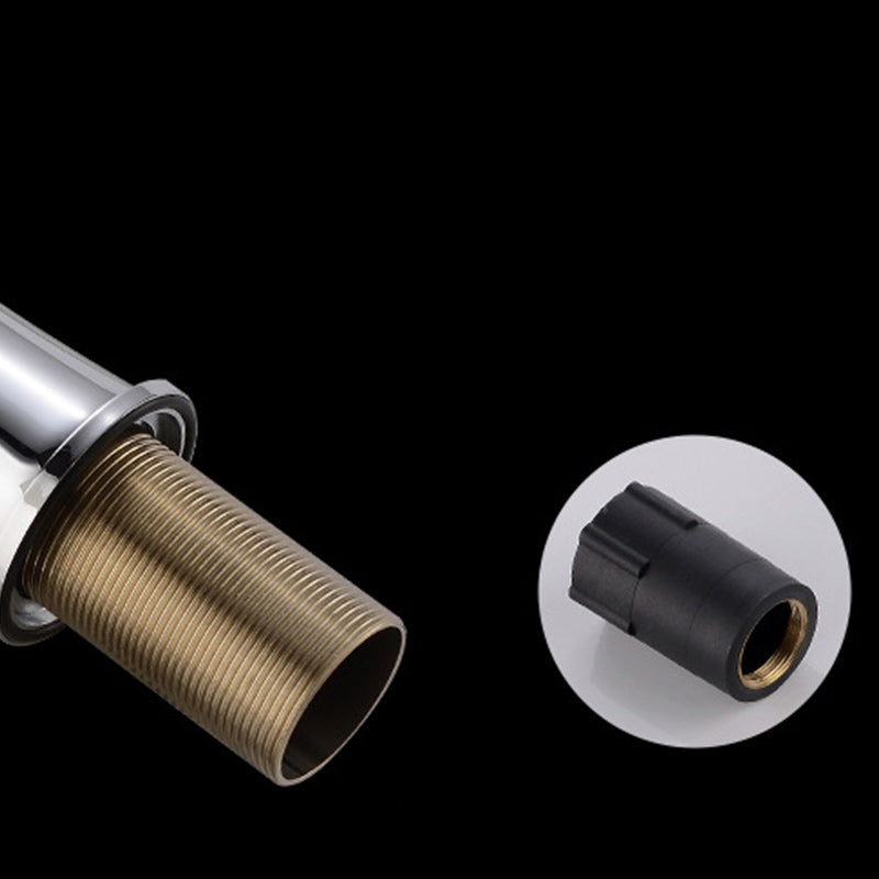 Frendorf | Basic Metall Waschbecken Wasserhahn Silber Badezimmer Wasserhahn mit Hebelgriff