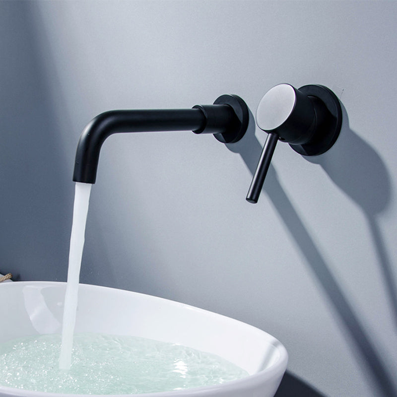 Frendorf | Industrieller Badezimmer Wasserhahn Messing Hebelgriffe 2-Loch Wasserhähne Wandmontierter Wasserhahn