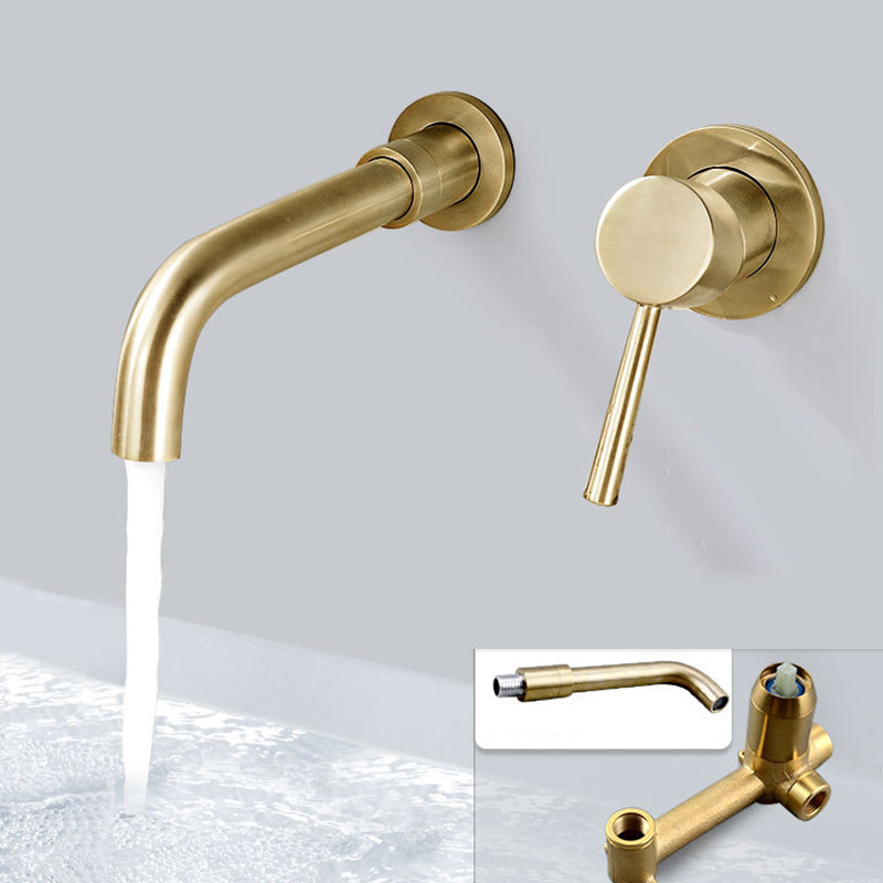 Frendorf | Industrieller Badezimmer Wasserhahn Messing Hebelgriffe 2-Loch Wasserhähne Wandmontierter Wasserhahn