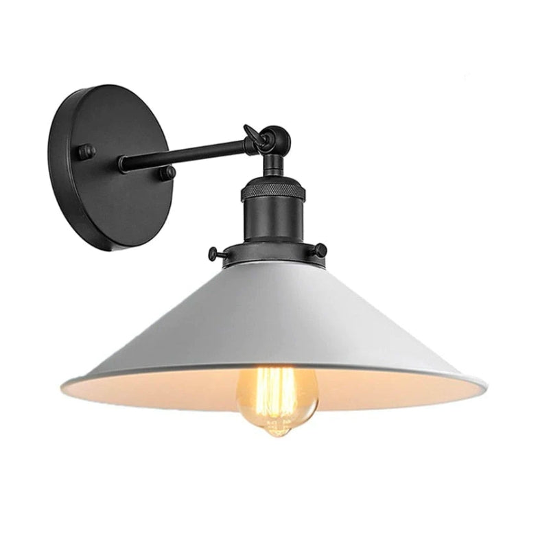 Weiß Industriell Vintage Wand Sconce Licht