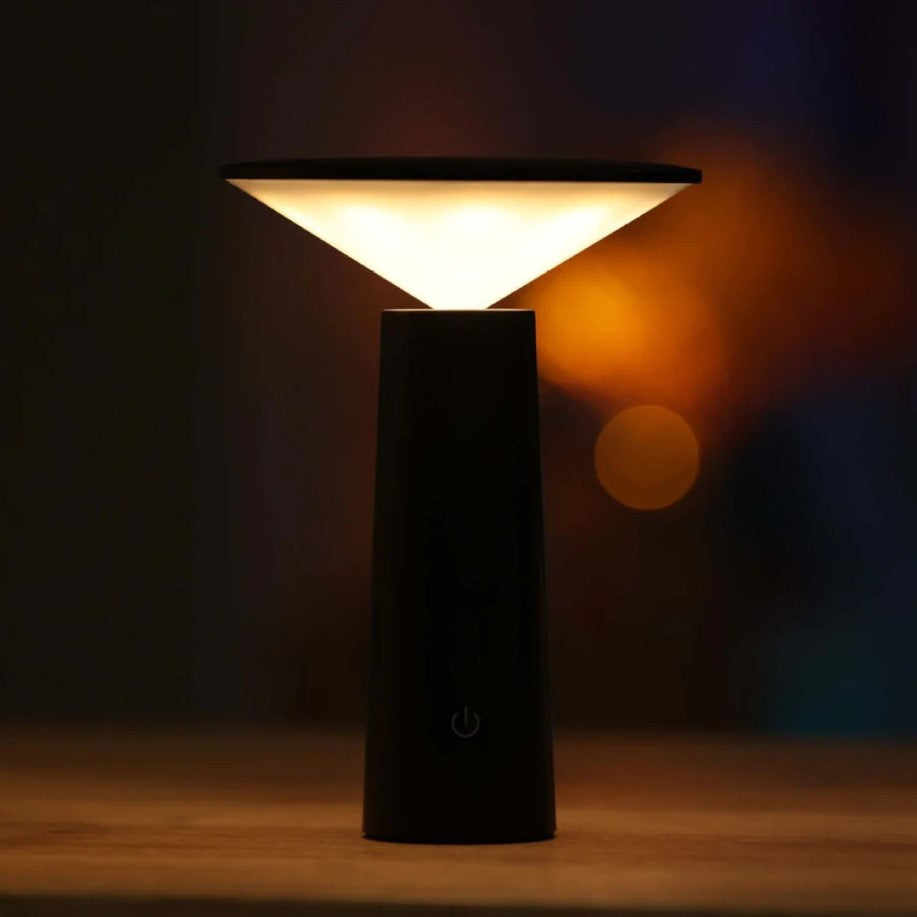 Frendorf | FlexiBright LED Tischlampe für draußen | Einstellbarer Arm | Drehbarer Kopf | Modernes Design | Kabellose Beleuchtung