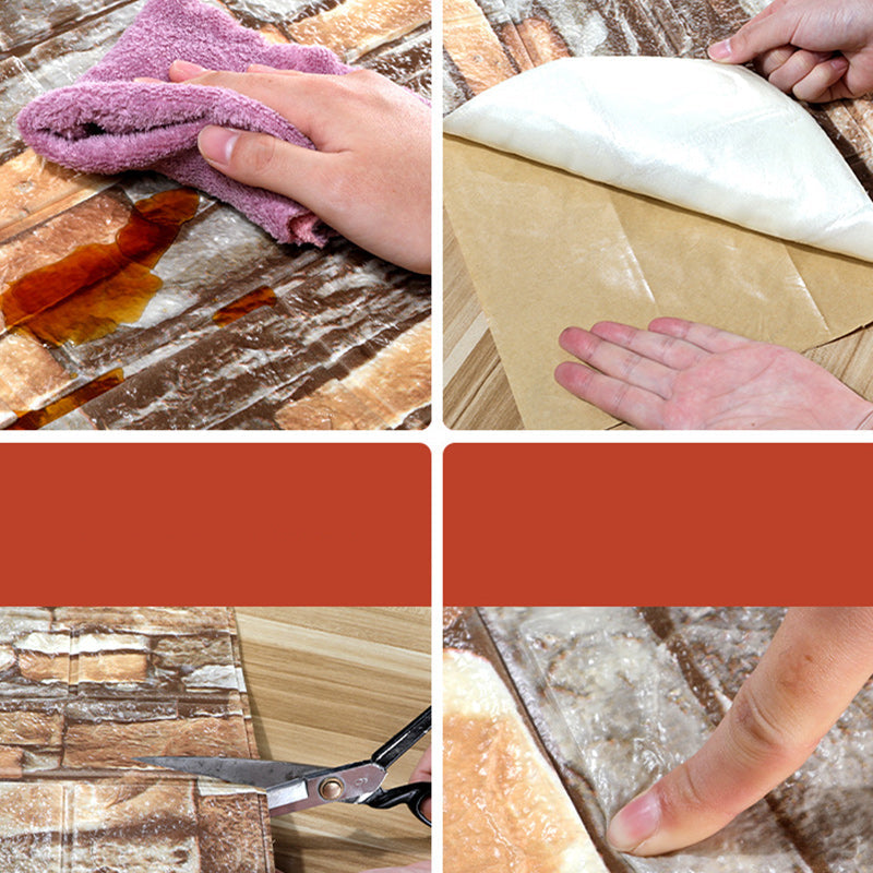 Frendorf | Künstliche Backsteinwandplatte Im industriellen Stil Einfaches Wohnen Wohnzimmer Wandpaneel (1-Pack)