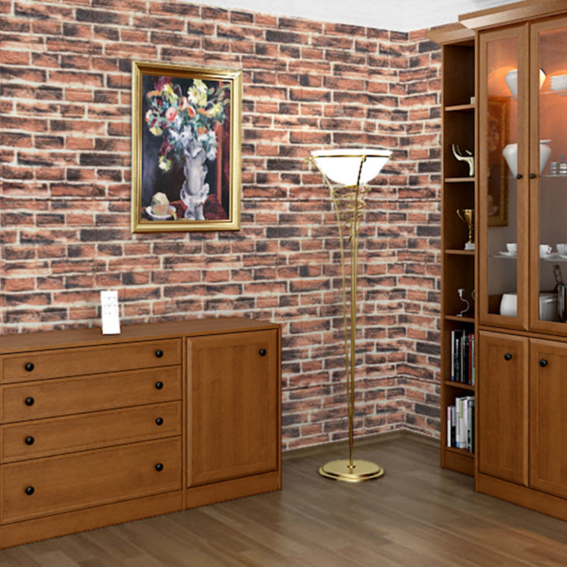 Frendorf | Künstliche Backsteinwandplatte Im industriellen Stil Einfaches Wohnen Wohnzimmer Wandpaneel (1-Pack)