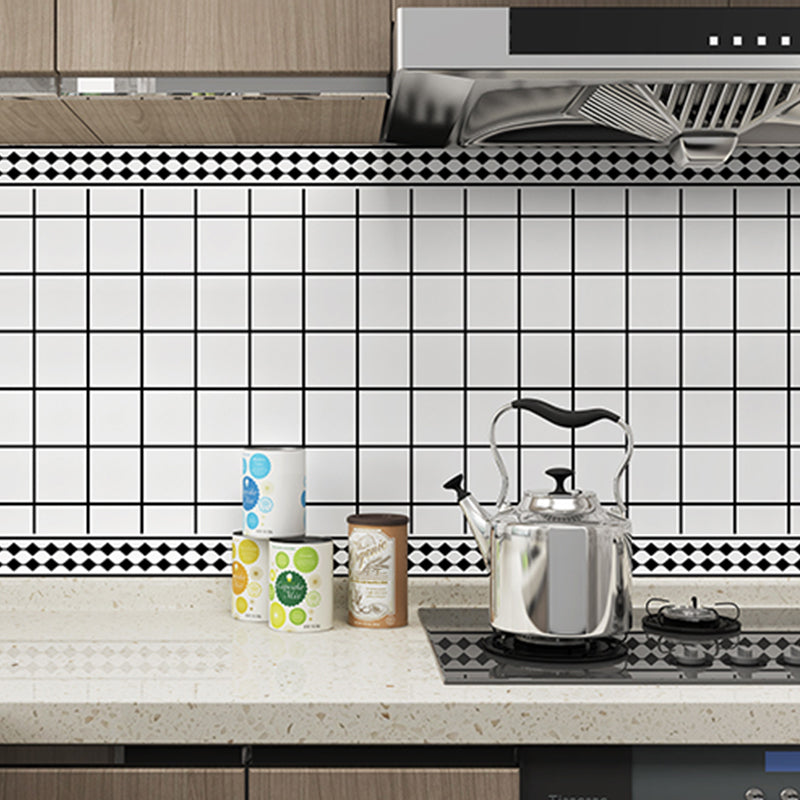 Frendorf | Quadrat Mosaik Fliese Plastik Abziehen und Kleben Fliese für Küche und Badezimmer