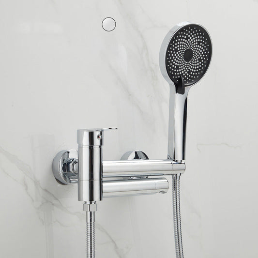 Frendorf | Modernes Badewannenrandstück Einhand-Wandmontage-Badewannenarmatur mit Handbrause