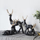 Frendorf | Abstrakte Hirschfiguren Set aus Harz (2er-Set)