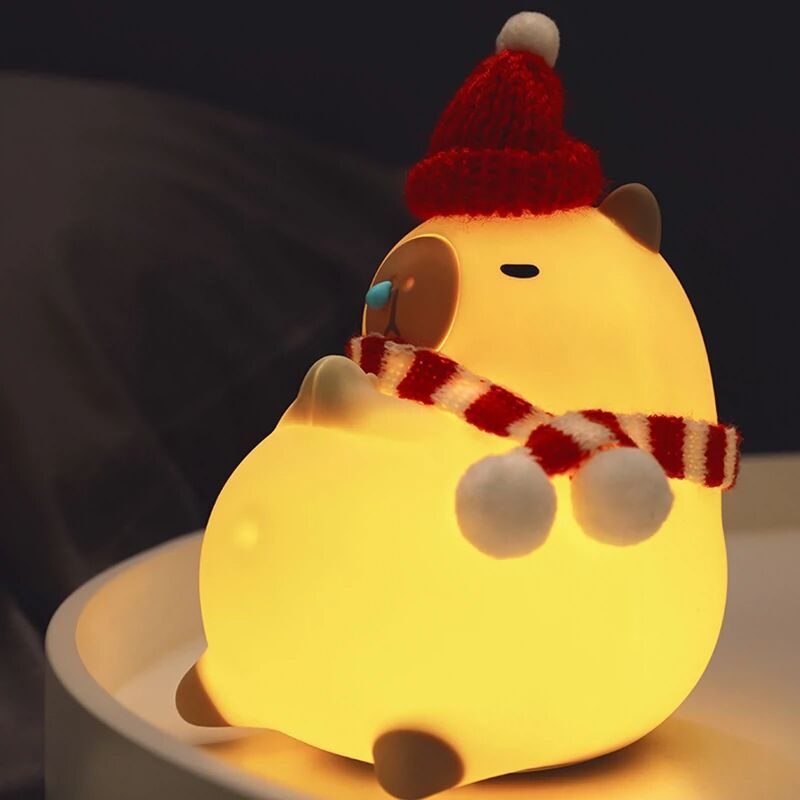 Weihnachts-Capybara-Nachtlicht