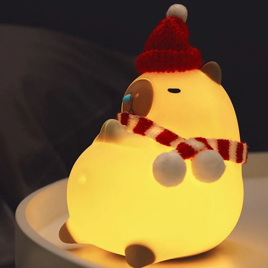 Weihnachts-Capybara-Nachtlicht
