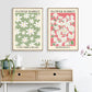 Einfache Blumen Blumenmarkt Leinwandposter