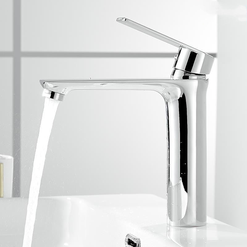 Frendorf | Glam Gefäß Waschbecken Wasserhahn Messing Hebelgriffe mit Wasser Schlauch Waschbecken Armatur