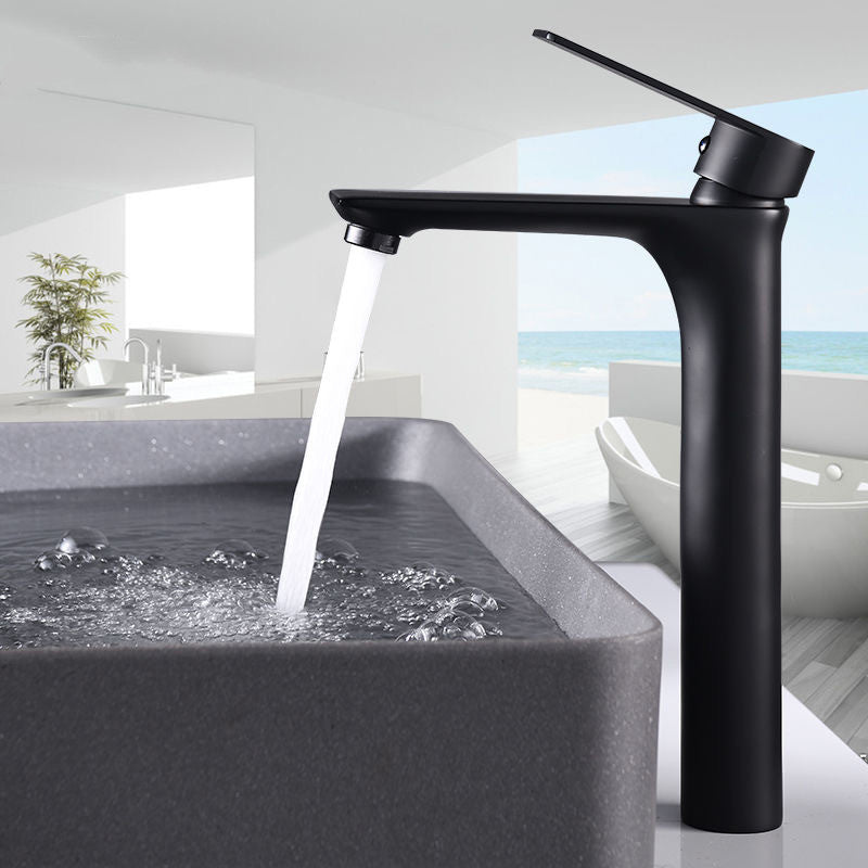Frendorf | Glam Gefäß Waschbecken Wasserhahn Messing Hebelgriffe mit Wasser Schlauch Waschbecken Armatur