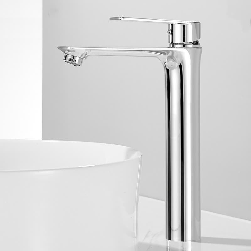 Frendorf | Glam Gefäß Waschbecken Wasserhahn Messing Hebelgriffe mit Wasser Schlauch Waschbecken Armatur