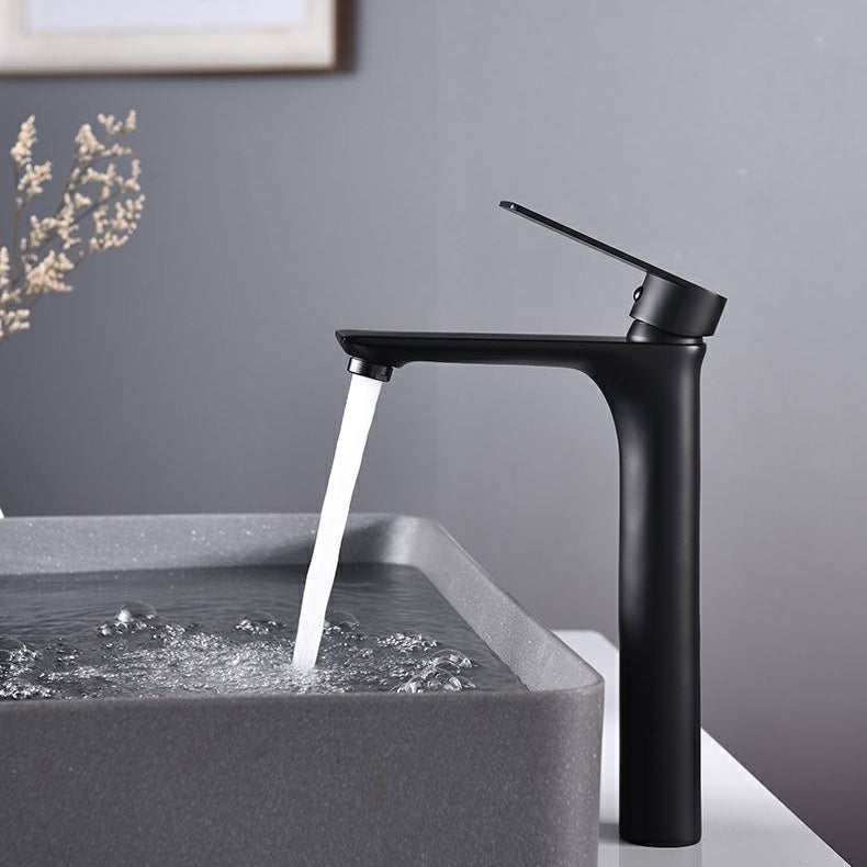 Frendorf | Glam Gefäß Waschbecken Wasserhahn Messing Hebelgriffe mit Wasser Schlauch Waschbecken Armatur