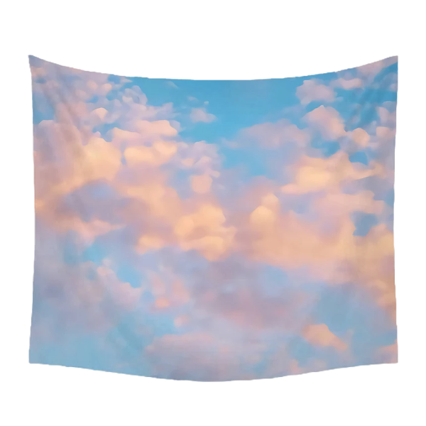 Blaue Himmel Wandteppich