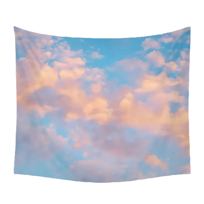 Blaue Himmel Wandteppich