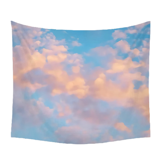 Blaue Himmel Wandteppich