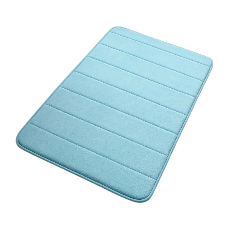 Frendorf | Memory Foam rutschfeste Badezimmermatte 60x90cm Blau