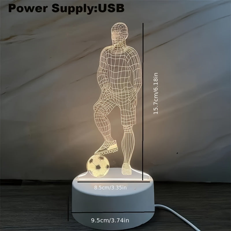 Fußballer 3D Lampe – Für eine sportliche Atmosphäre