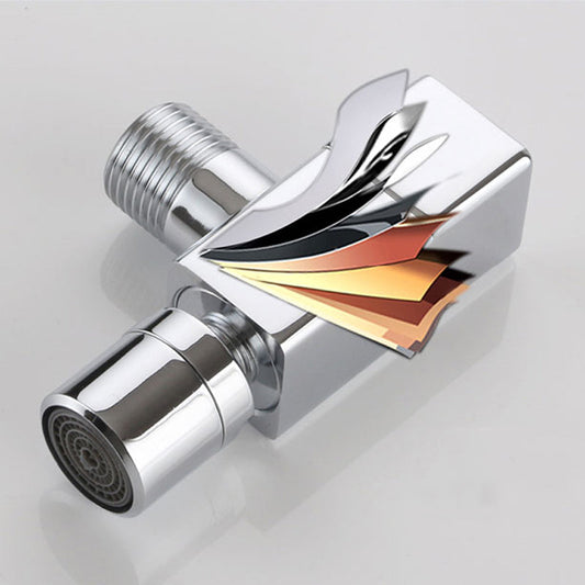 Frendorf | Zeitgenössischer Wandmontierter Badezimmer Wasserhahn Knopfgriff Massivmessing Runder Wasserhahn